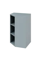 CV 3 - 7 skříň rohová, levá, 1100x700x700, šedá